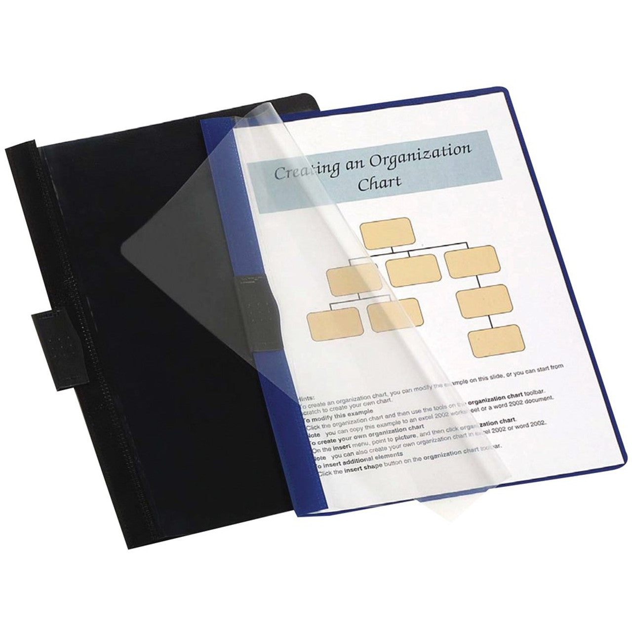 MARBIG #2012001 KWIK CLIP FILE A4 BLUE, NO HOLE PUNCHING REQUIRED