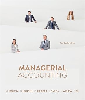 Managerial Accounting: Asia Pacific Edition with Student Access for 12 Months