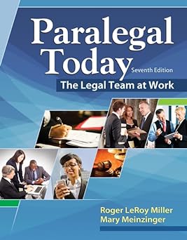 Paralegal Today: The Legal Team at Work (MindTap Course List)