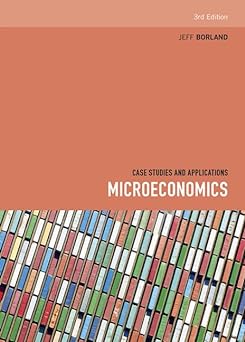 Case Studies and Applications Microeconomics