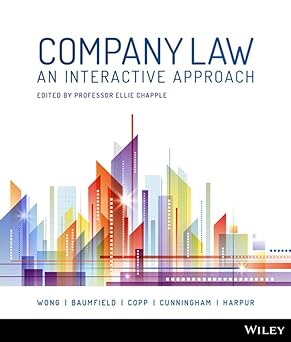 Company Law: An Interactive Approach