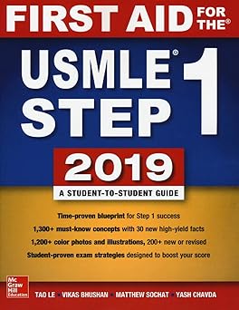 First Aid For The Usmle Step 1 2019,  Twenty-ninth Edition