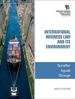 International Business Law and Its Environment