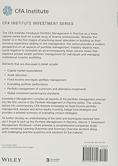 Portfolio Management in Practice, Volume 1, Set: Investment Management Workbook