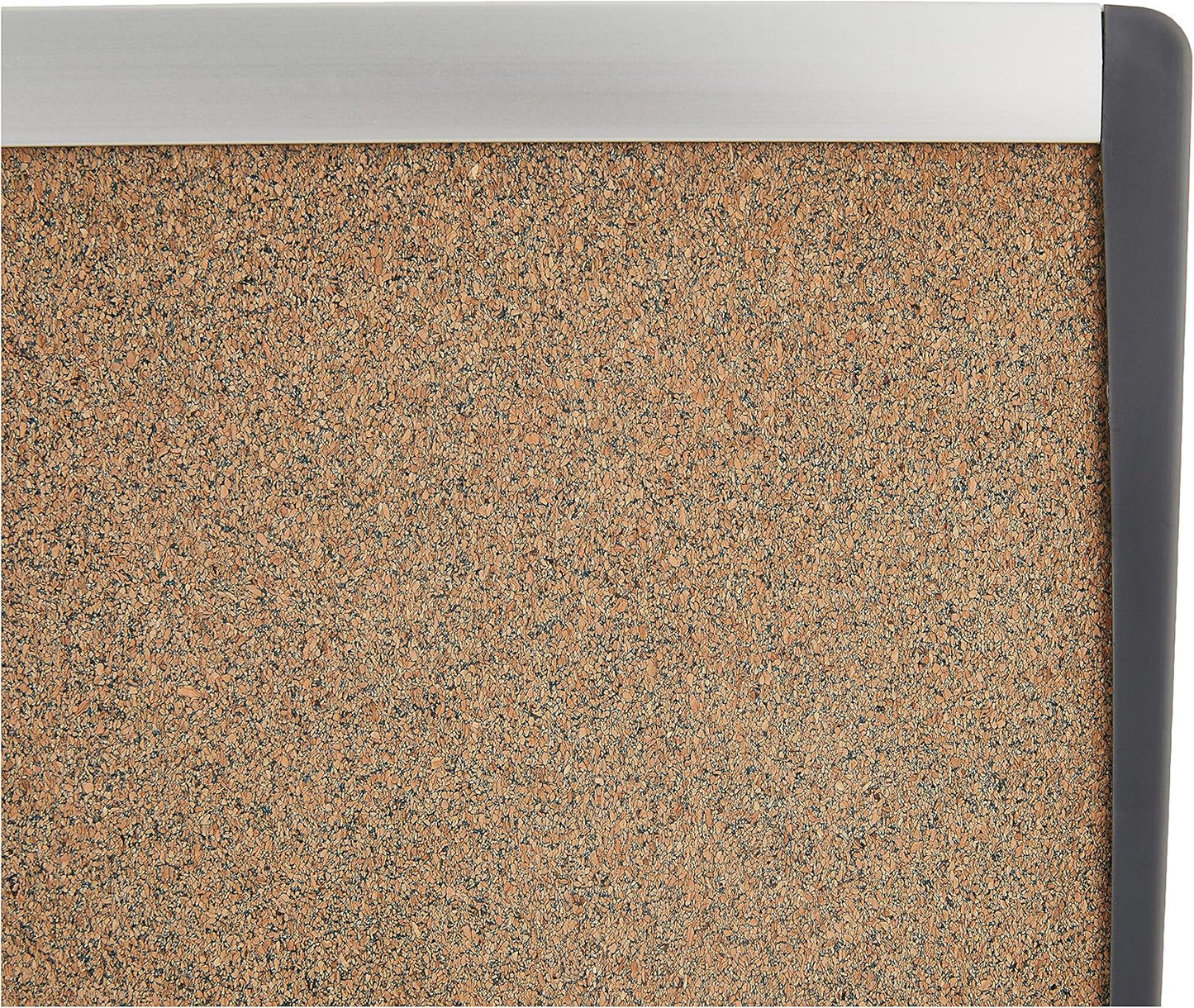 Quartet Bulletin Board, 24" x 14", Corkboard, Cubicle, Arc, Aluminum Frame (ARCB2414)