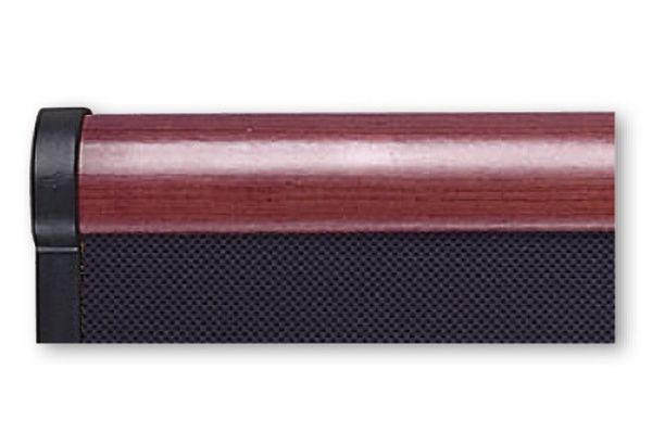 Quartet B447M Prestige Plus® 6x4 Diamond Mesh Fabric Bulletin Board - Mahogany