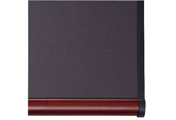 Quartet B447M Prestige Plus® 6x4 Diamond Mesh Fabric Bulletin Board - Mahogany