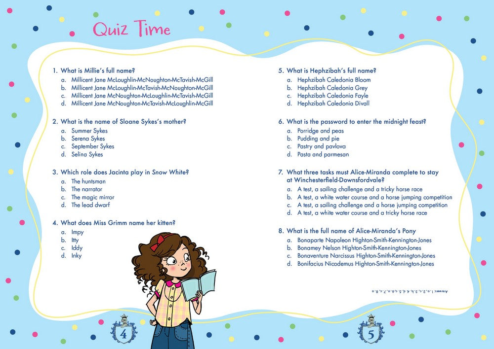 Alice-Miranda Friends Forever Activity Book