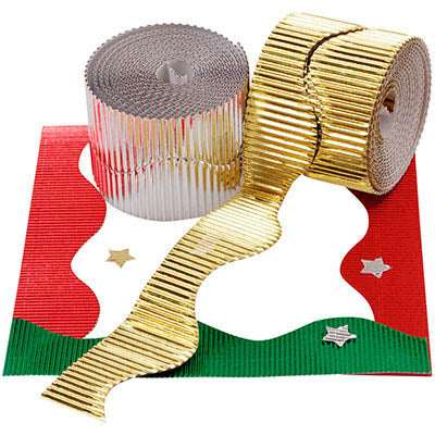 JASART DECORATIVE FOIL ROLL 50MM X 10M PACK 4, Great Art & Craft Product, Non Toxic, Safe For Children