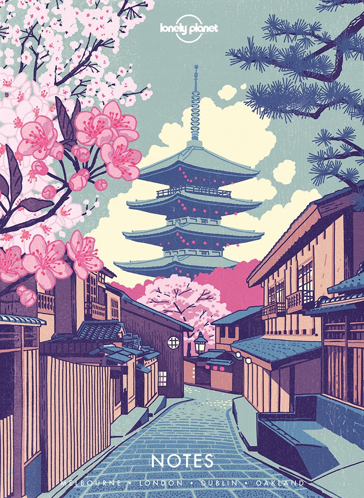 Lonely Planet Notebook with Illustrated Cover - Asia 1