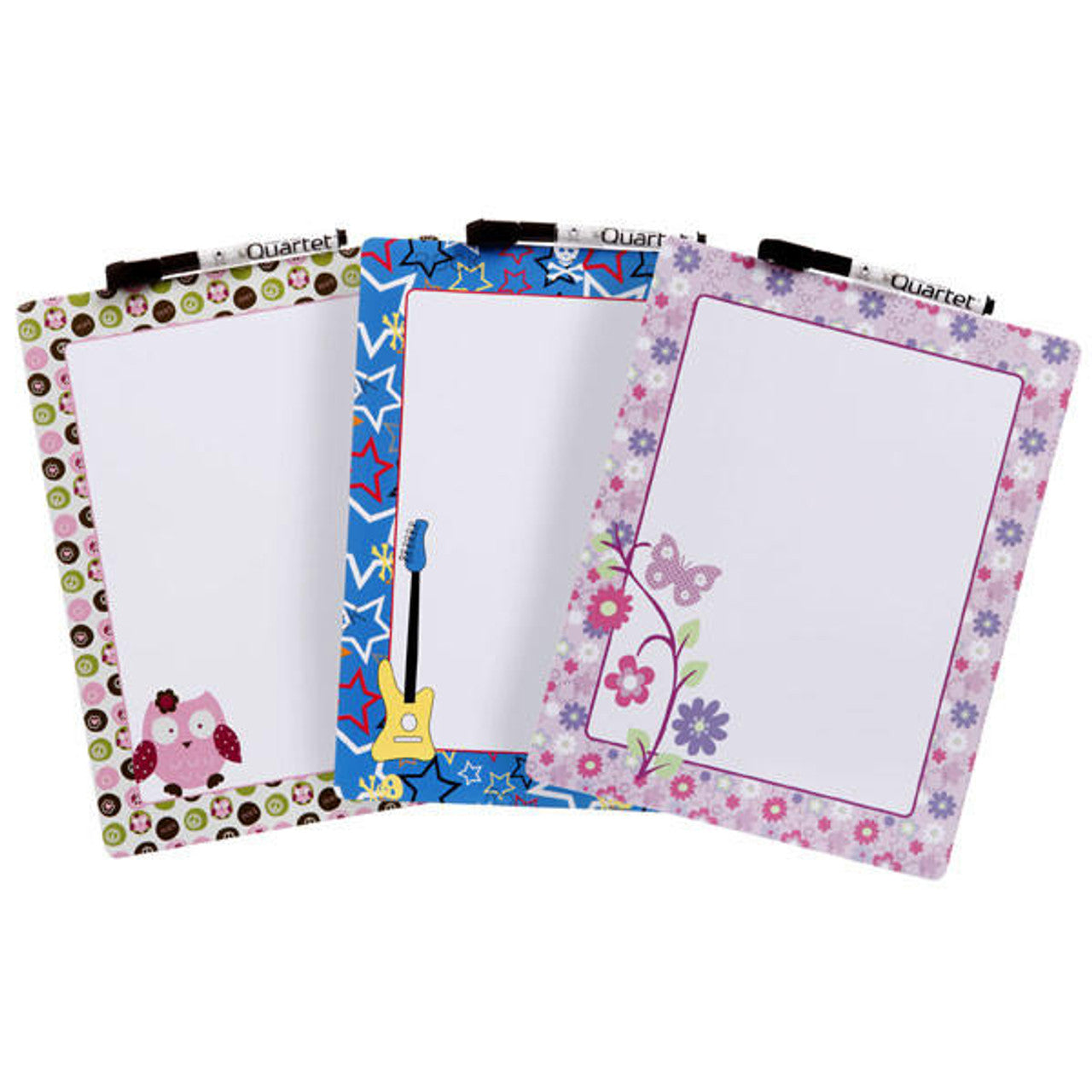 Quartet Whiteboard Tile Assorted Colours Blue, Pink and Green, 216x280mm : QT79527