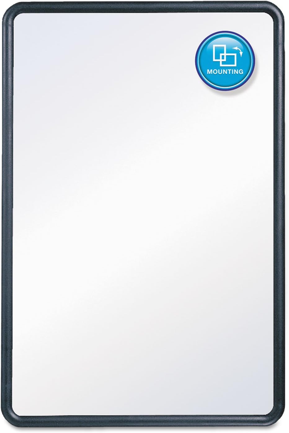 Quartet 7554 Contour Dry-Erase Board, Melamine, 48 x 36, White Surface, Black Frame