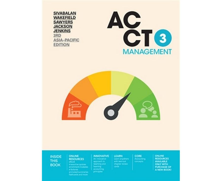 ACCT3 Management With Online Study Tools 12 months