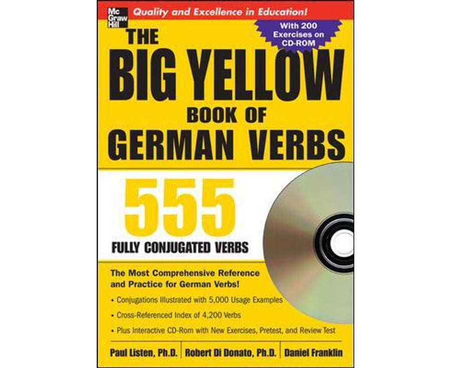 The Big Yellow Book of German Verbs (Book w/CD-ROM): 555 Fully Conjugated Verbs (Big Book of Verbs Series)