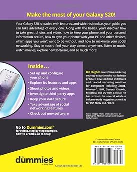 Samsung galaxy s20 for dummies