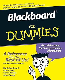 Blackboard For Dummies (For Dummies (Computer/Tech))