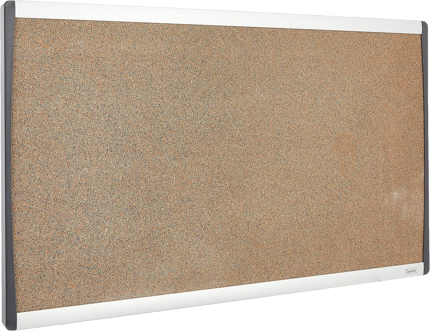 Quartet Bulletin Board, 24" x 14", Corkboard, Cubicle, Arc, Aluminum Frame (ARCB2414)