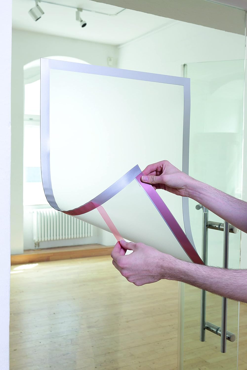 Durable Duraframe Poster, 50 x 70cm, Black, 499601, Self Adhesive Magnetic Poster Frame