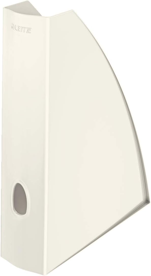 Leitz 52771001 Magazine File, A4, Wow Range, Pearl White, High Quality Robust Product