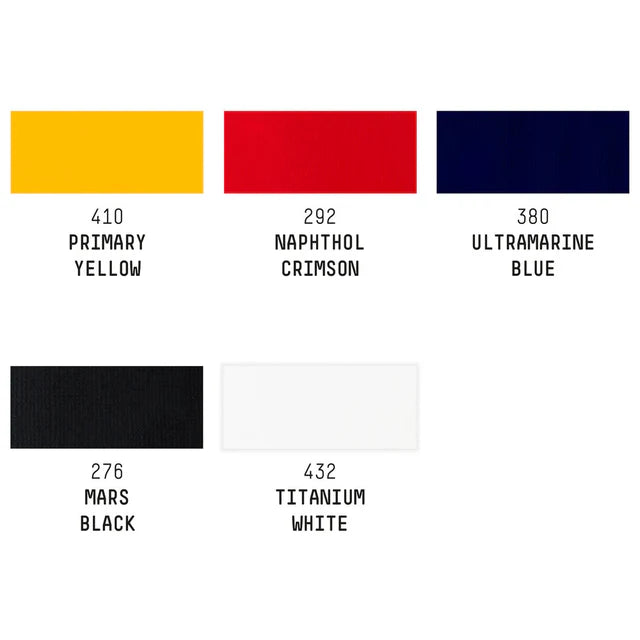 Liquitex Basics Acrylic Primary Paint Set 5