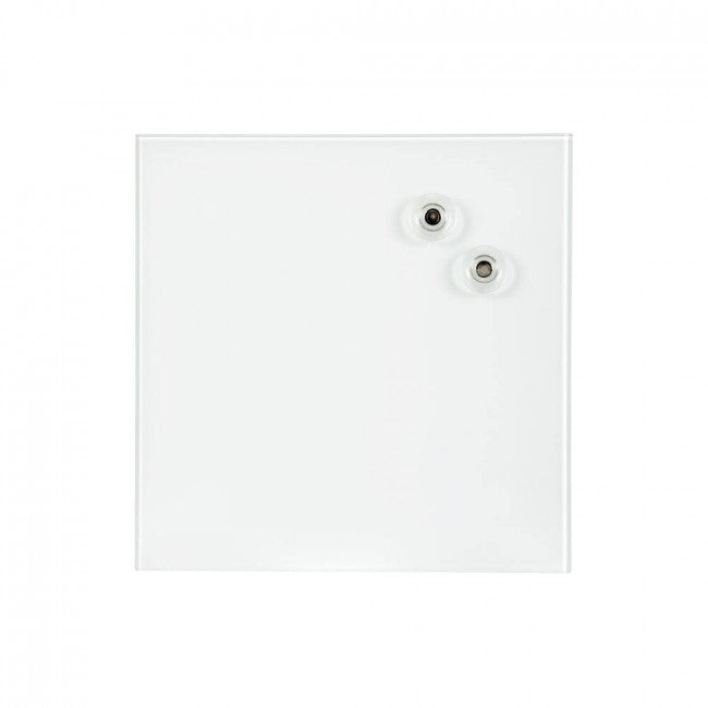 QUARTET GLASS BOARDS 300X300MM, PACK OF FOUR, RED AND WHITE
