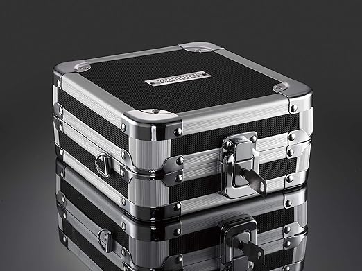 Leitz Vaultz CD DVD Hard Case Wallet 32 Disc Capacity Black + Sleeves, Supports over 120 KG of pressure without breaking