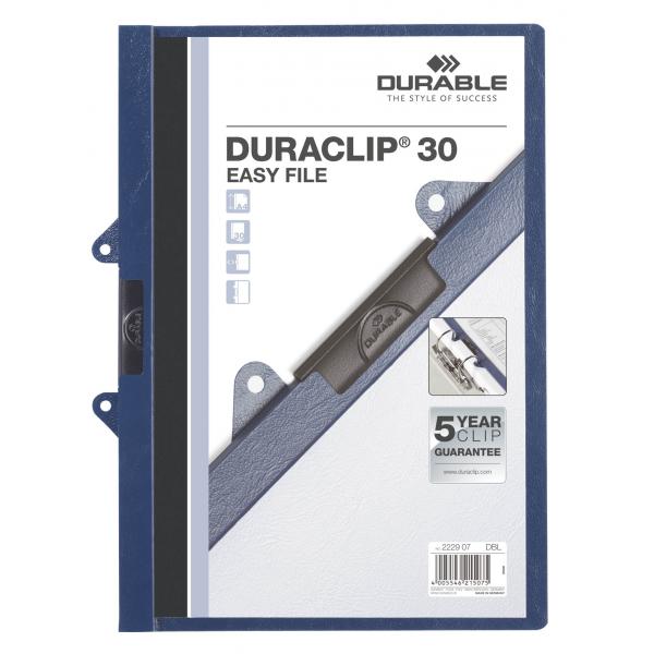 DURABLE DURACLIP EASY FILES A4 30 UNPUNCHED Sheet With Binder Fitting, Most Successful Business Folder World Wide
