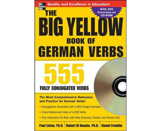 The Big Yellow Book of German Verbs (Book w/CD-ROM): 555 Fully Conjugated Verbs (Big Book of Verbs Series)
